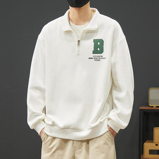 【新款DYY】大依优型大码小立领卫衣男宽松休闲上衣胖子加肥加大男士潮流 商品图3