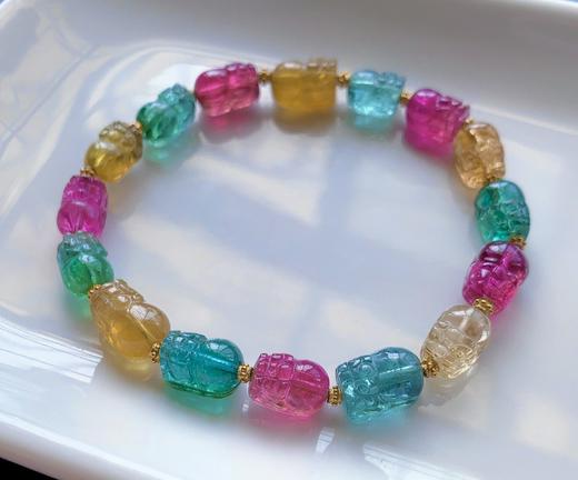 10-7-6mm碧玺手链 商品图4