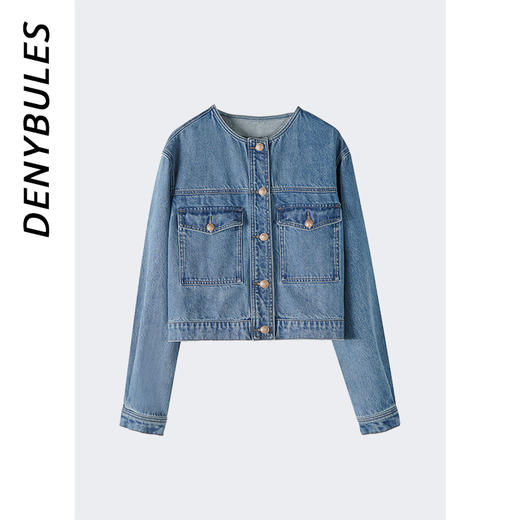 DENYBULES小香风天丝棉牛仔夹克 商品图0