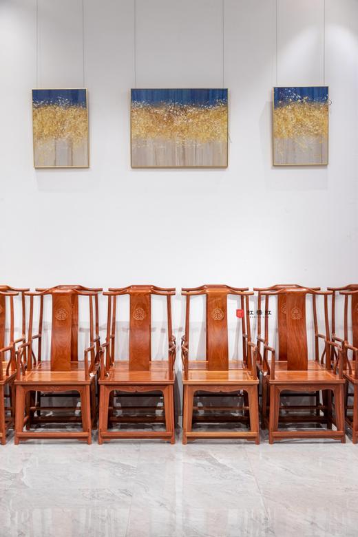 红桥红  家具严选  缅甸花梨（大果紫檀）【上博四出头 官帽椅】 商品图1