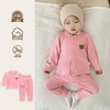 【儿童高腰护肚加厚保暖内衣套装】秋冬加厚婴儿衣服睡衣德绒外套 商品缩略图1