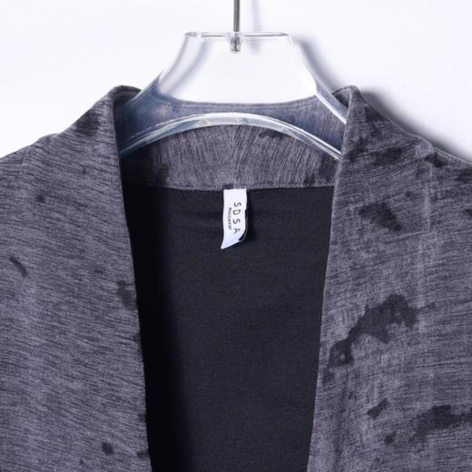 WT57秋季新款男士时尚港风扎染印花休闲上衣复古宽松潮流休闲男外套 商品图2