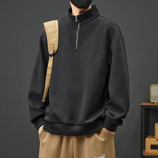 【新款DYY】大依优型大码小立领卫衣男宽松休闲上衣胖子加肥加大男士潮流 商品图8