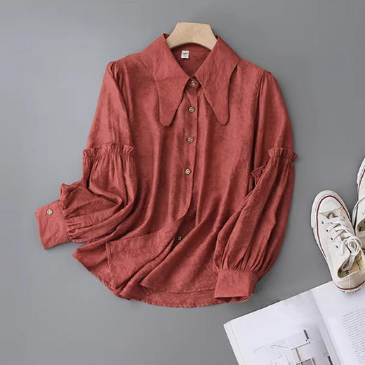 裁缝学苑AS335灯笼袖复古衬衫纸样衬衣尖领女装秋季新款长袖版型 商品图2