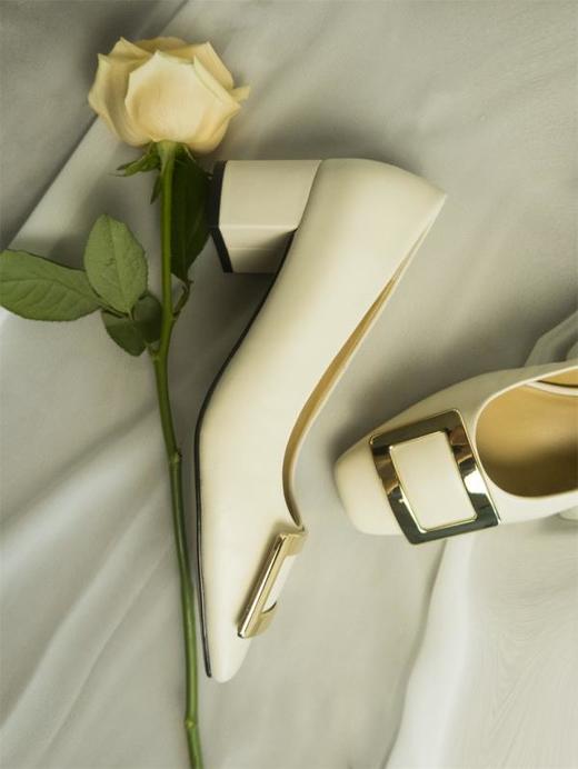 【金色方扣款】LARARIA小羊皮单鞋系列 BTG003 商品图6