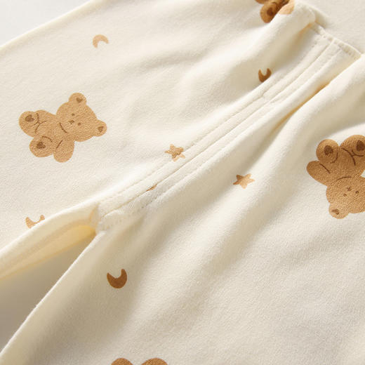 【肩开扣高腰护肚内衣套装】2024秋季新款宝宝秋衣秋裤裤婴儿衣服防着凉儿童 商品图1