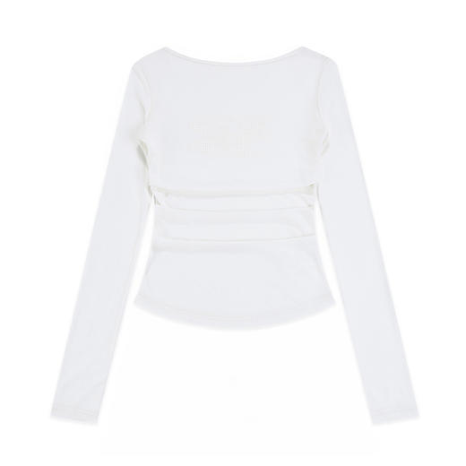 CryingCenter 一字领logo羊毛长袖tee 哭喊中心 商品图5