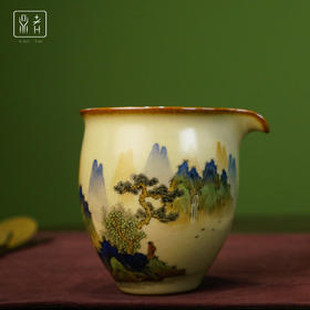 问鼎鼎者汝瓷大茶海（绘画山水）（缺货）