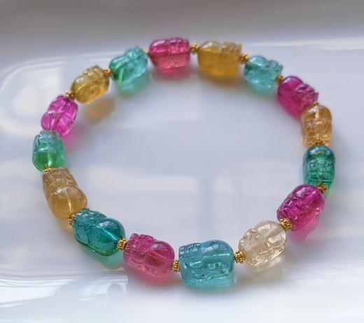 10-7-6mm碧玺手链 商品图1