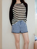 【现货】Even Vintage|美好夏日 时尚百搭度假感清爽条纹牛仔短裤 商品缩略图2