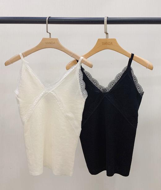 蕾丝拼接羊毛吊带 商品图0