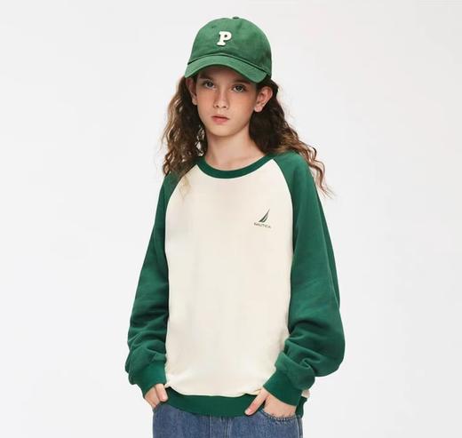 【春上新】8楼诺帝卡【儿童基本款】NAUTICA/诺帝卡童装 男童女童卫衣春秋季插肩袖  吊牌价   349元  活动价   226元 商品图0