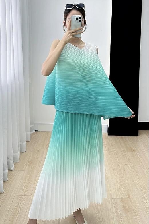 Le Malene 渐变百褶上衣半裙套装 18837 商品图2