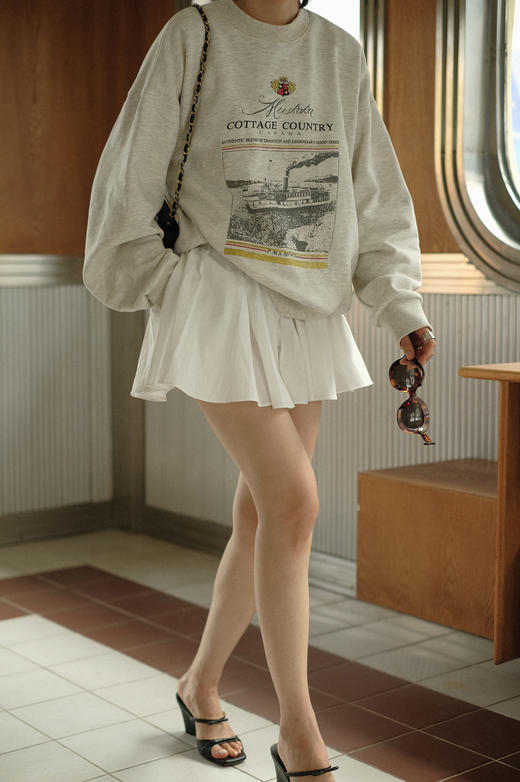 「轻盈小摆版本」迷你百褶短裙 - 高支纯棉防走光 商品图7