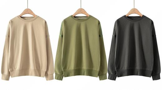 Martine Wester 女全棉毛圈布贴带圆领卫衣 11423223 商品图0