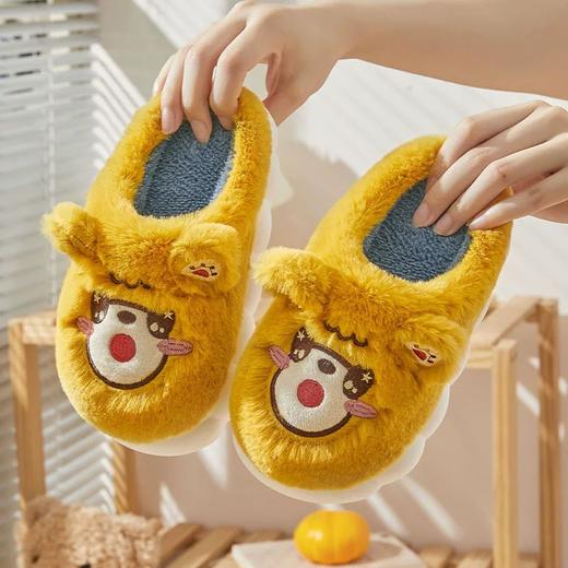 【可积分兑换19元】儿童棉拖鞋秋冬可爱卡通室内居家厚底保暖棉拖毛绒外穿拖鞋【WG23502】 商品图2