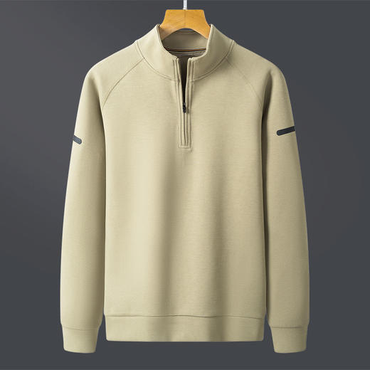 【新款DSK】大依优型大码立领拉链长袖卫衣加肥加大肥佬休闲宽松透气上衣打底男士胖子 商品图8