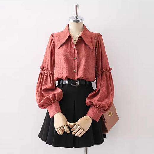 裁缝学苑AS335灯笼袖复古衬衫纸样衬衣尖领女装秋季新款长袖版型 商品图4