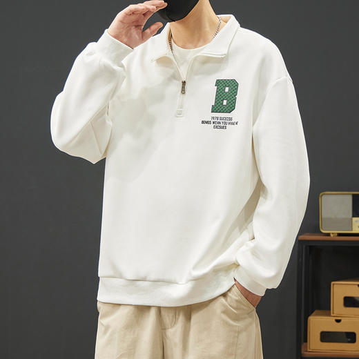 【新款DYY】大依优型大码小立领卫衣男宽松休闲上衣胖子加肥加大男士潮流 商品图10