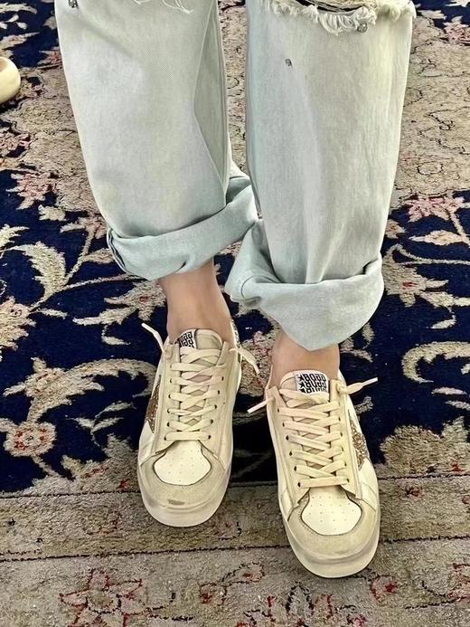 Golden Goose Stardan 圆头系带 低帮 板鞋 女款 浅褐色 版鞋（HC） 商品图7