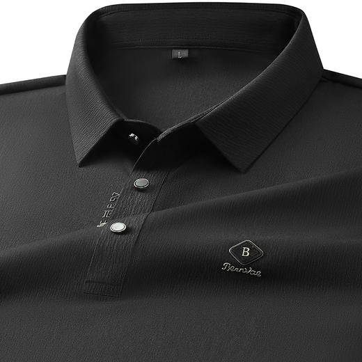 【新款DDP】大依优型大码弹力长袖Polo衫翻领男装加肥加大体恤大号上衣胖子弹力休闲商务 商品图3