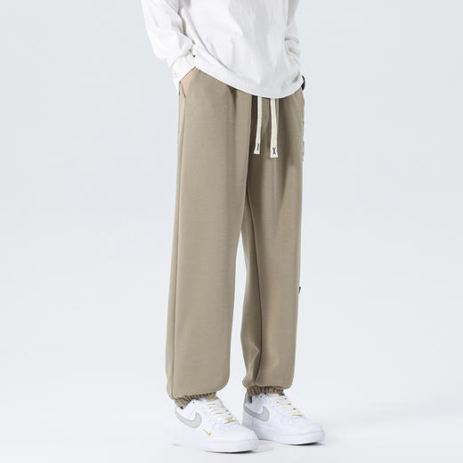 【新款DYF】大依优型大码束脚小脚运动针织休闲裤加肥加大男装舒适胖子肥佬百搭运动裤长裤 商品图2