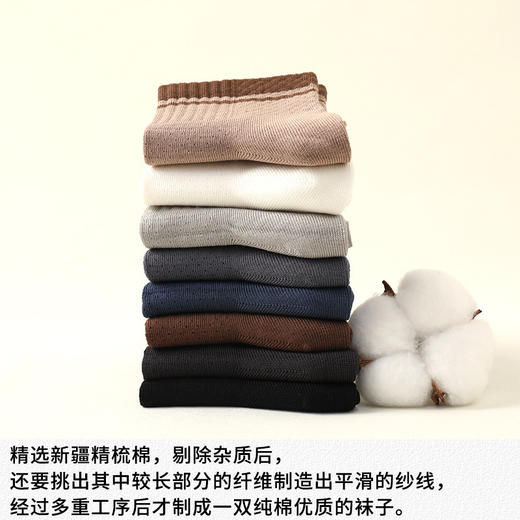 SYWY-Y26  【1双】男士网眼透气防臭吸汗抗菌休闲商务纯棉运动袜袜子纯棉全棉夏季 商品图3