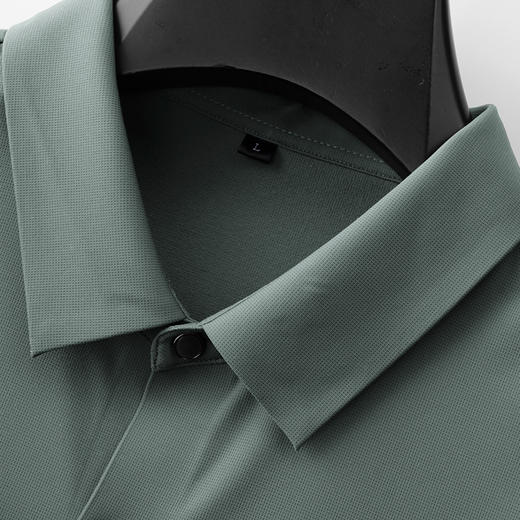 【新款DDP】大依优型大码长袖衬衫翻领男装加肥加大体恤大号上衣胖子弹力休闲商务 商品图4