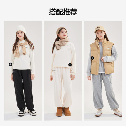 笛莎Deesha青少年女童裤子太阳丝舒绒2024冬复古学院风裤子 商品图3