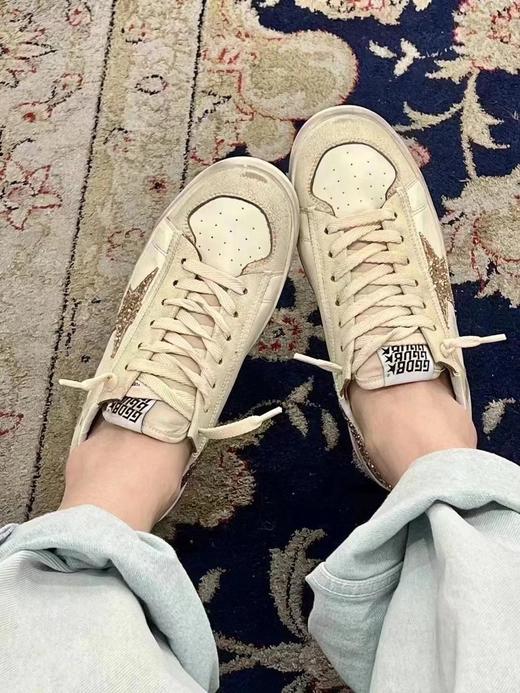 Golden Goose Stardan 圆头系带 低帮 板鞋 女款 浅褐色 版鞋（HC） 商品图8