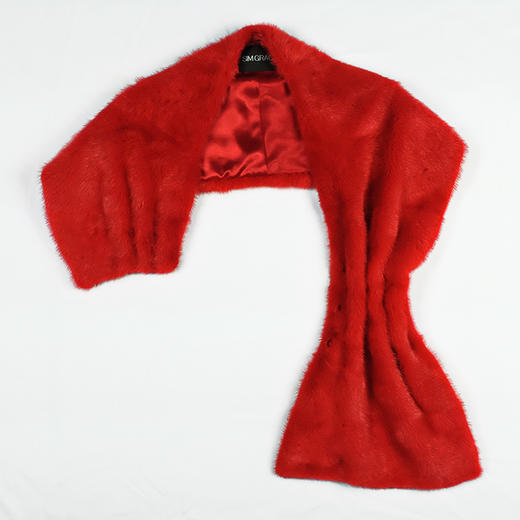 SIM GRACE优雅夫人 女士新品搭配晚礼服秋冬进口水貂毛保暖时尚 商品图5