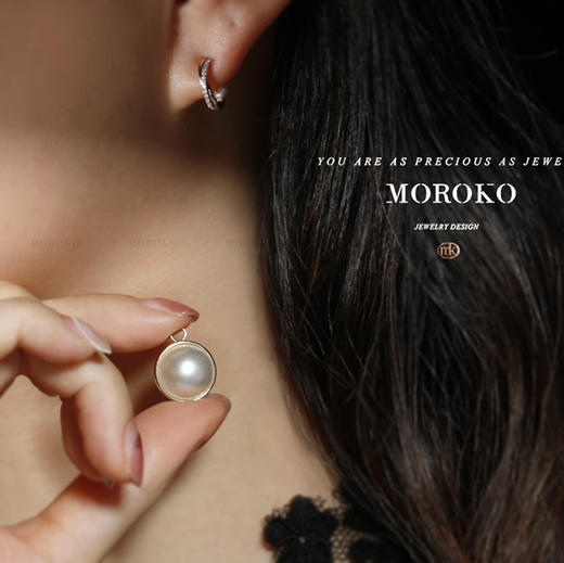 堇年耳钉 | 马贝珍珠·可拆分 商品图1