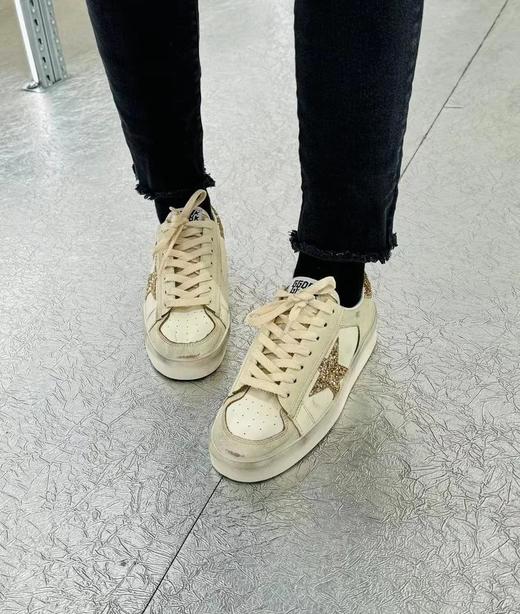 Golden Goose Stardan 圆头系带 低帮 板鞋 女款 浅褐色 版鞋（HC） 商品图4