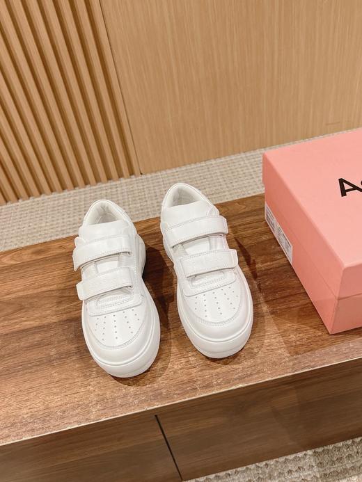 ACNE24/ss专柜*厚底休闲魔术贴笑脸小白鞋（HC） 商品图0