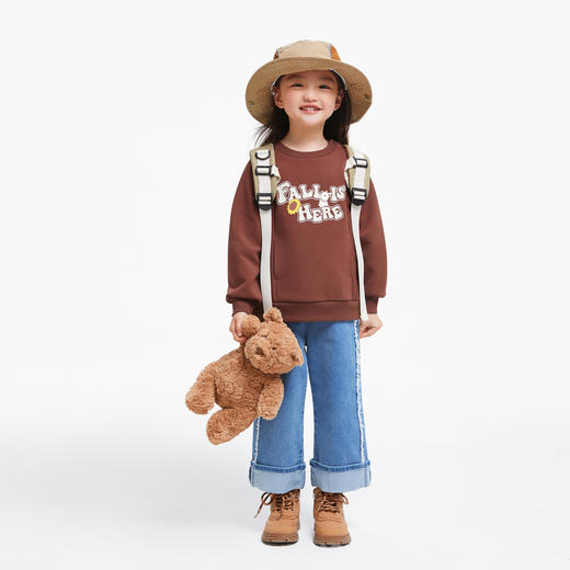 女童空气层暖卫衣安奈儿童装实体店同款XG431676 商品图3