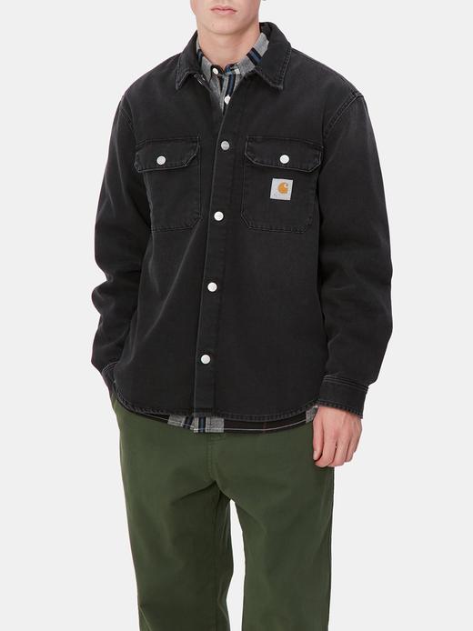 卡哈特 Wip 男士 Harvey 水洗做旧牛仔衬衫式夹克外套 Z-11969 商品图8