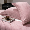 60长绒棉全棉四件套纯色大提花  叶琳-萝莉粉 商品缩略图5