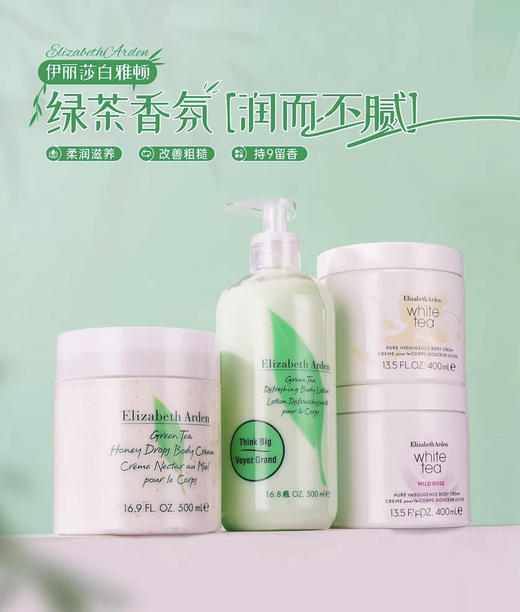 【海关保税直发】Elizabeth Arden伊丽莎白雅顿-白茶蜜滴身体乳400ml-留香持久-会员5折 商品图0