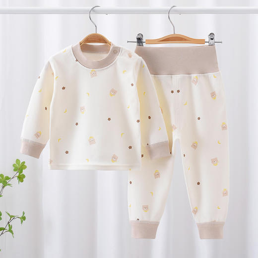 【春秋四季婴儿内衣无骨套装】2024新款儿童秋衣秋裤男宝宝套头睡衣女 商品图1