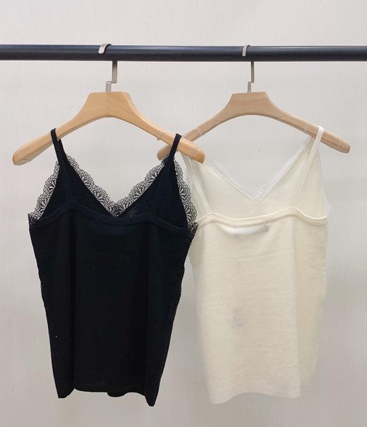 蕾丝拼接羊毛吊带 商品图5