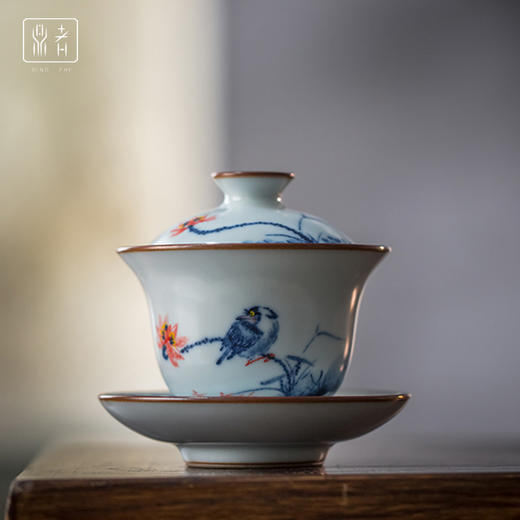 问鼎鼎者青花明澈盖碗（缺货） 商品图4