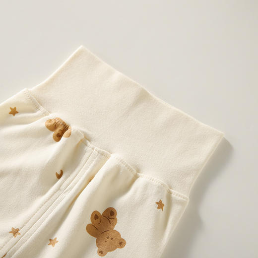 【肩开扣高腰护肚内衣套装】2024秋季新款宝宝秋衣秋裤裤婴儿衣服防着凉儿童 商品图3