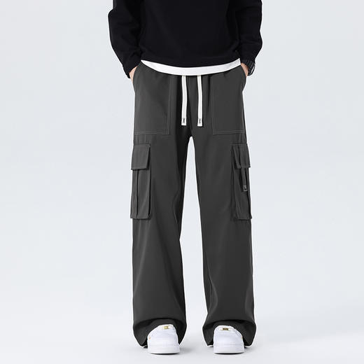 【新款DYF】大依优型大码直筒休闲裤工装裤阔腿加肥加大男装舒适胖子肥佬百搭运动裤长裤 商品图3