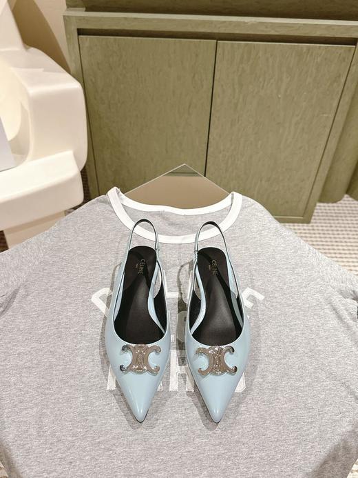 赛琳夏季银色凯旋门系列！新款银色尖头高跟鞋（HC） 商品图3