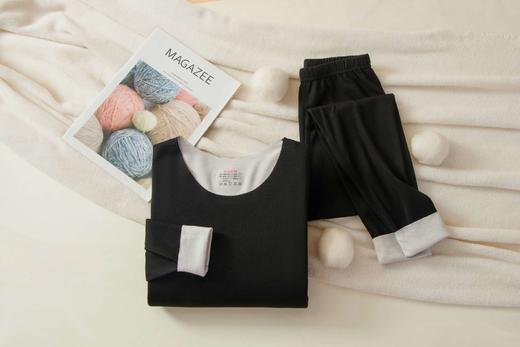 【澳洲天然羊毛，积蓄阳光热浪】秋冬新款羊毛蚕丝保暖内衣套装 女生无痕加厚男士秋衣秋裤 情侣圆领V领内衣套装-QQ 商品图5