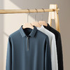 【新款DDP】大依优型大码弹力长袖Polo衫翻领男装加肥加大体恤大号上衣胖子弹力休闲商务 商品缩略图9