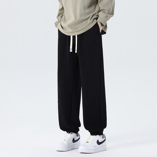 【新款DYF】大依优型大码束脚小脚运动针织休闲裤加肥加大男装舒适胖子肥佬百搭运动裤长裤 商品图6