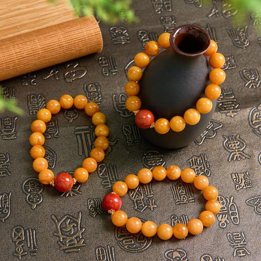 S925蜜蜡单圈手串-圆珠约11mm 商品图0