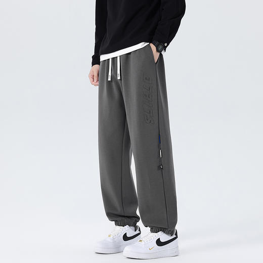 【新款DYF】大依优型大码束脚小脚运动针织休闲裤加肥加大男装舒适胖子肥佬百搭运动裤长裤 商品图5