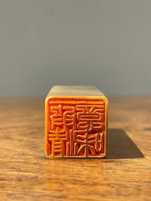 寿山荔枝冻芙蓉石文人闲章，顺丰包邮 商品图4